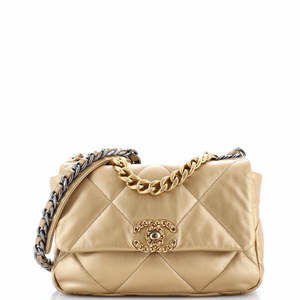 Chanel Medium 19 Flap Bag Quilted Leather